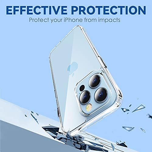 CloudValley Tiszta Ügy Kompatibilis az iPhone 13-as Pro, 2 db Edzett Üveg kijelző Védő fólia, Teljes Testet Védő & Ütésálló