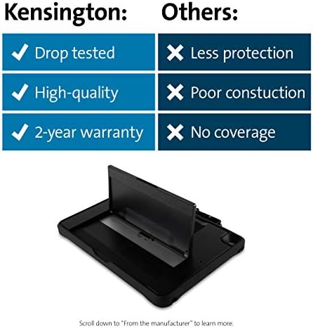 Kensington iPad 10.2 hüvelyk Esetben - Blackbelt 2. Mértékben Masszív tok iPad 10.2 hüvelyk Csepp Védelem, kijelző Védő