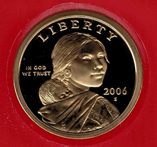 2006 S Sacagawea Arany Dollár $1 Bizonyíték $1 amerikai Pénzverde Bizonyíték DCAM