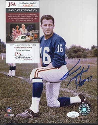 Frank Gifford Hof 77 New York Giants Aláírt Dedikált 8x10 Fotó Szövetség Ab82737 - Dedikált NFL-Fotók