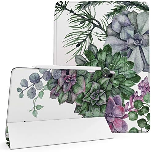 Lex Altern iPad 12.9 Mágneses Esetben Pro 11 inch 2019 2018 Folio Szukkulens Növények Kemény Héj Auto Ébredj Alvó Zöld