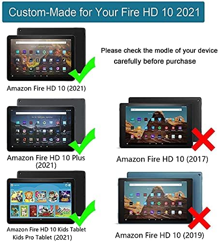 VOFTEEK Gyerekek Esetében Fire 10 Pro/10 Plus/HD 10 Tabletta(11 Generációs, 2021 Kiadás) - Tartós, Ütésálló Védő tok