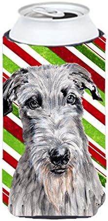 Caroline Kincsek SC9802TBC Scottish Deerhound Candy Cane Karácsonyi Magas Fiú Ölelkezős, Lehet Hűvösebb Ujja Ölelkezős