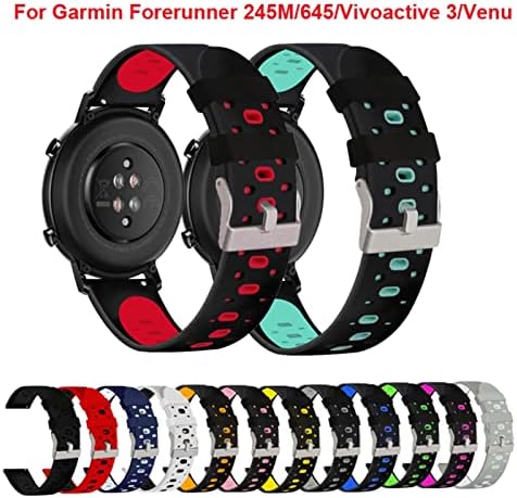 INANIR 20mm Színes Watchband szíj, a Garmin Forerunner 245 245M 645 Zene vivoactive 3 Sport szilikon Okos watchband