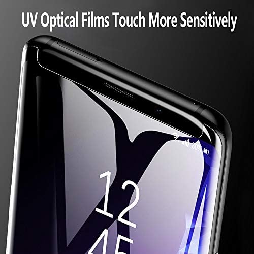Johncase [2db Képernyő Védő Kompatibilis a Samsung Galaxy S8/S9, Teljes Edge 3D Ívelt Edzett Üveg Film W/UV Folyékony