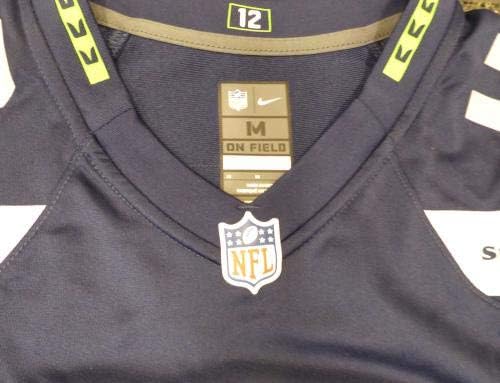 A Seattle Seahawks Shaquem Griffin Dedikált Kék Nike Jersey Méret M MCS Holo Raktáron 134401 - Dedikált NFL Mezeket