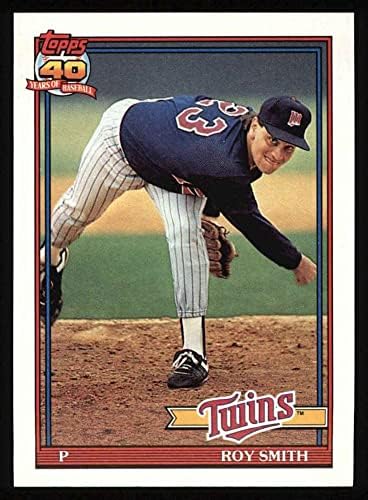 1991 Topps 503 Roy Smith Minnesota Twins (Baseball Kártya) NM/MT Ikrek