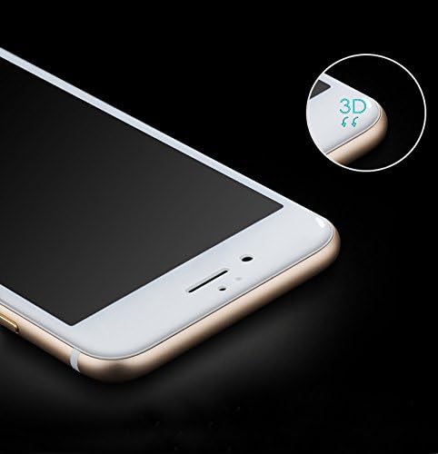 AKWOX (Csomag 2) képernyővédő fólia iPhone 7 8 Teljes Borító iPhone 7 8 Edzett Üveg kijelző Védő fólia ABS Ívelt Keret