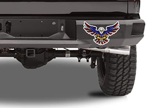 Nagy 10x6 Amerikai Sas USA Zászló, Autó Matrica Ablak Meghalni Vágott Hazafias Auto Matricát Vinyl Matrica Autó Teherautó