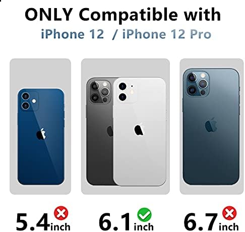 yesrock Telefon Esetében Kompatibilis az iPhone 12/12 Pro,Nem Sárguló Ütésálló Védő Telefon Esetében Karcsú, Vékony,6.1