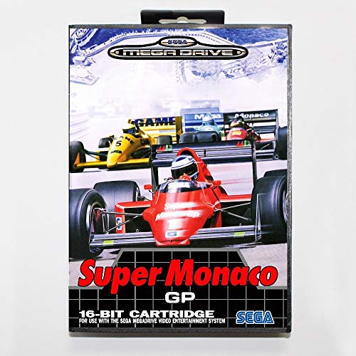 ROMGame Szuper Monaco Gp 16 Bites Sega Md Játék Kártya Kiskereskedelmi Doboz Sega Mega Drive Genesis