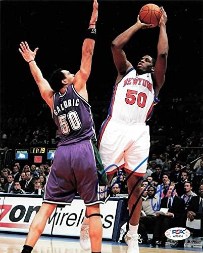 Mike Sweetney aláírt 8x10 fotó PSA/DNS-Knicks-Dedikált - Dedikált NBA-Fotók