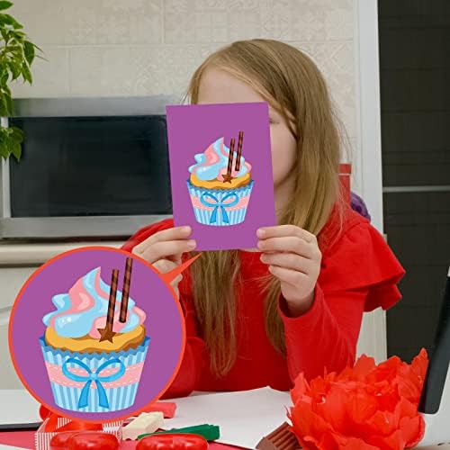 100 Lap Cupcake Színes Matricák, Hogy A Saját Matricákat Kedves Gyerekek DIY Cupcake Kézműves Matricák Mix and Match