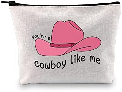 XYANFA Cowboy, Mint Én Taylorr Dalszöveg Smink Táska Énekes Rajongói Ajándék Zenét Szerető Cipzáras Hordtáska (cowboy,