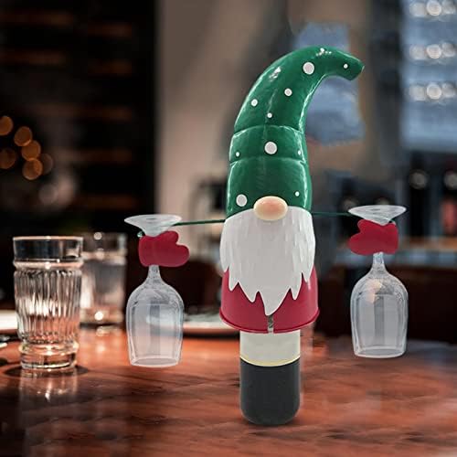 Bár Polcok Italos Üvegek, Poharak Karácsonyi Bor a Pohár Tartót karácsonyfa Gnome Santa Üveg Bor Pohár Tartók Boros