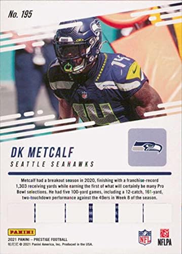 2021 Panini Prestige 195 DK Metcalf Seattle Seahawks NFL Labdarúgó-Trading Card