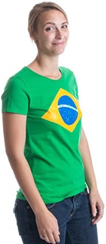 Brazília Nemzeti Zászló Női Póló/Bandeira do Brasil