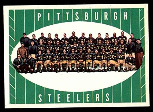 1961 Topps 112 Steelers Csapata Pittsburgh Steelers (Foci Kártya) NM Steelers