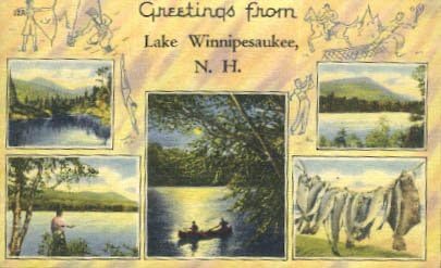 Winnipesaukee Tóhoz, New Hampshire Képeslapok