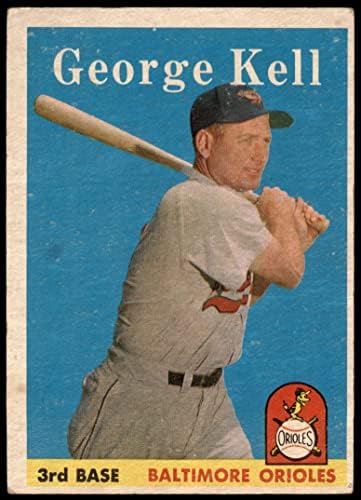 1958 Topps 40 George Kell Baltimore Orioles (Baseball Kártya) VG Orioles