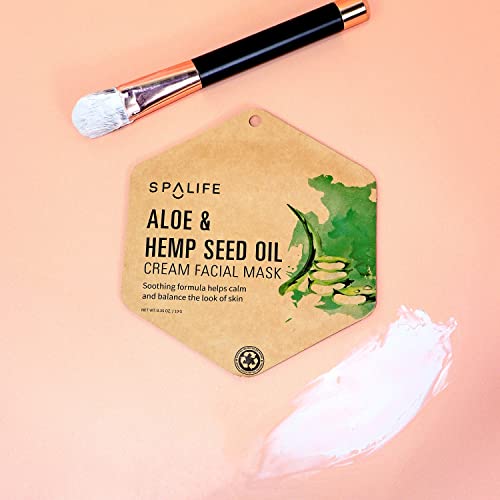 SpaLife Aloe & Kendermag Olaj-Krém Arc Maszk 10 Pack