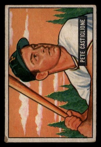 1951 Bowman 17 Pete Castiglione Pittsburgh Pirates (Baseball Kártya) FAIR Kalózok