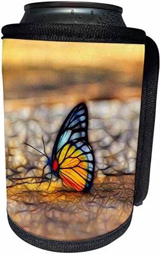 3dRose Csinos, Narancssárga, Kék, Pillangó Kép A Fény. - Lehet Hűvösebb Üveg Wrap (cc-365066-1)
