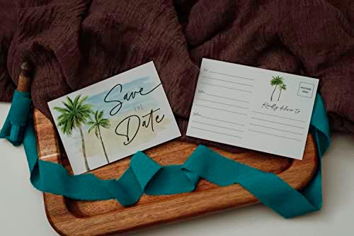 A Fő Esemény, Nyomatok Beach Palm Tree Esküvői Meghívó Kártyát Meghívás Meghívást 50 Csomag
