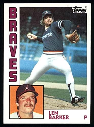 1984 Topps 614 Len Barker Atlanta Braves (Baseball Kártya) NM/MT Bátrabbak