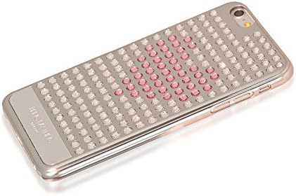 Bling A Dolog, tok Swarovski Kristályok az iPhone 6 Plus-Kiskereskedelmi Csomagolás-Metál Ezüst, Rózsaszín, Szív